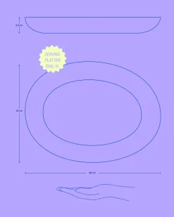 Motel a Miio Areia Servierplatte XL oval* Servierplatten