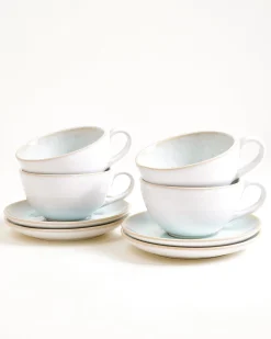 Motel a Miio Areia Teetasse & Untertasse groß classic 4er-Set* Tassen-Sets|Tassen Mit Untertassen