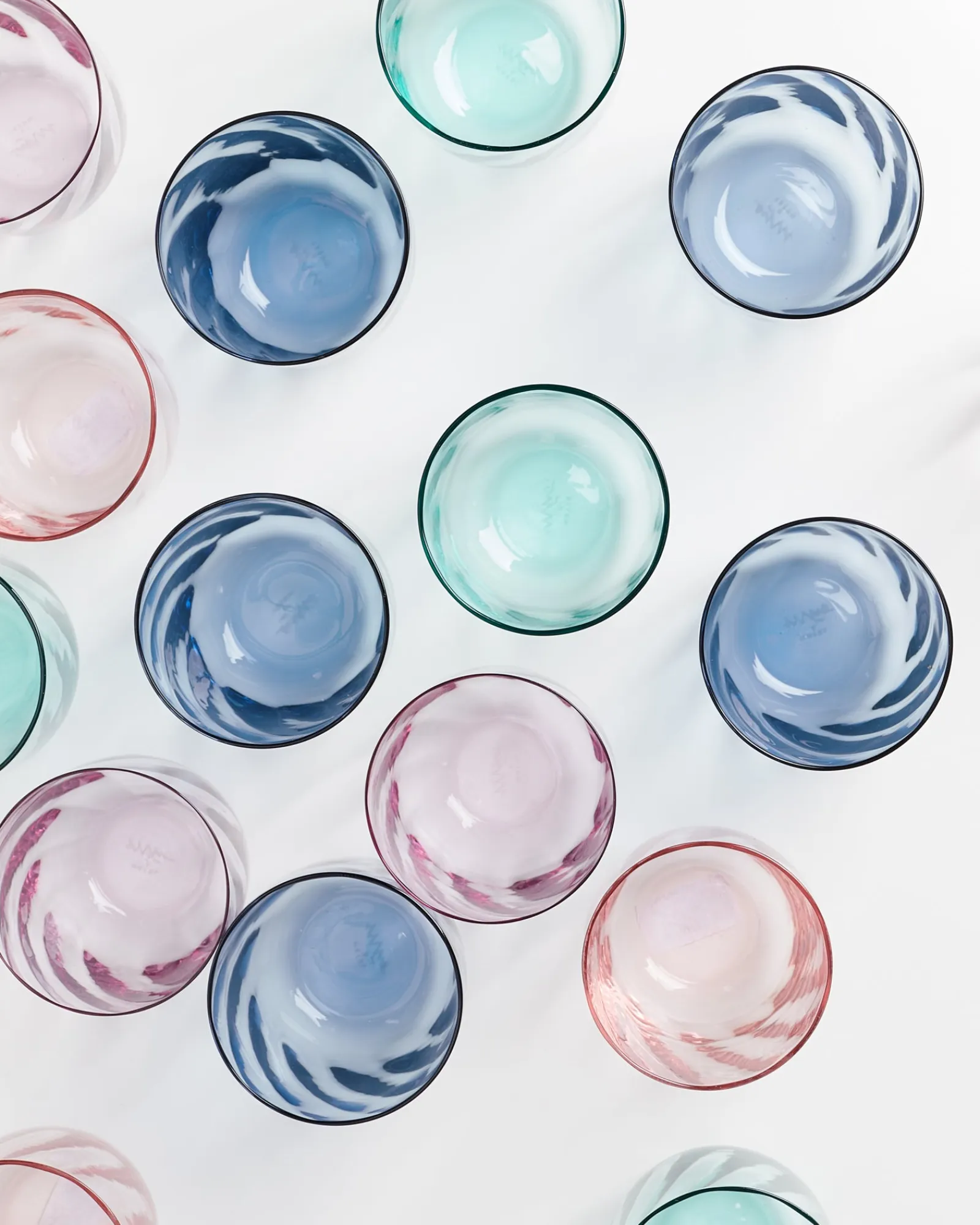 Motel a Miio Calma Glas groß swirl mix 4er-Set* Große Gläser