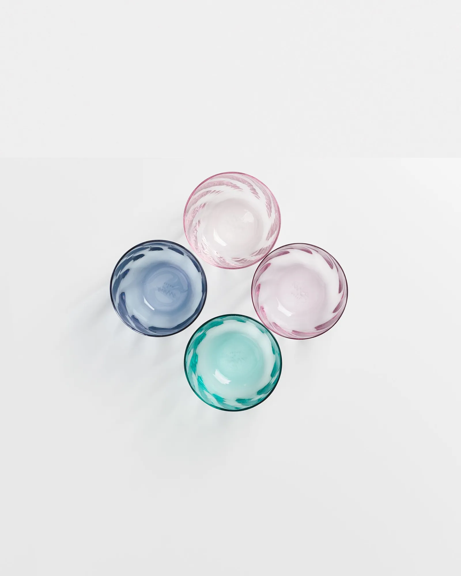 Motel a Miio Calma Glas klein swirl mix 4er-Set* Kleine Gläser
