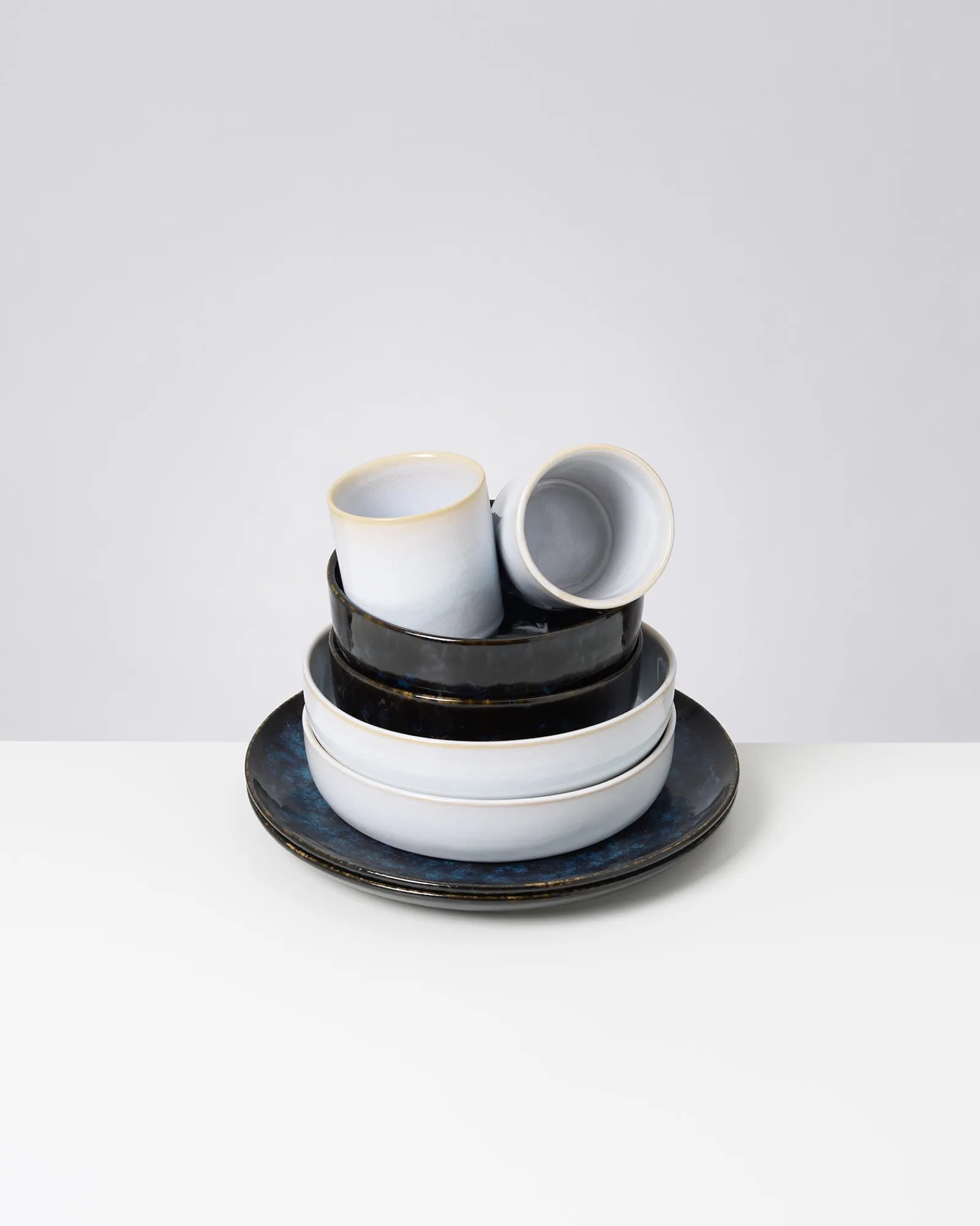 Motel a Miio Cordoama Geschirr-Set Mediterranean Vibes dunkelblau weiß 8-teilig* Mix & Match Sets %|Geschirrset Für 2 Personen