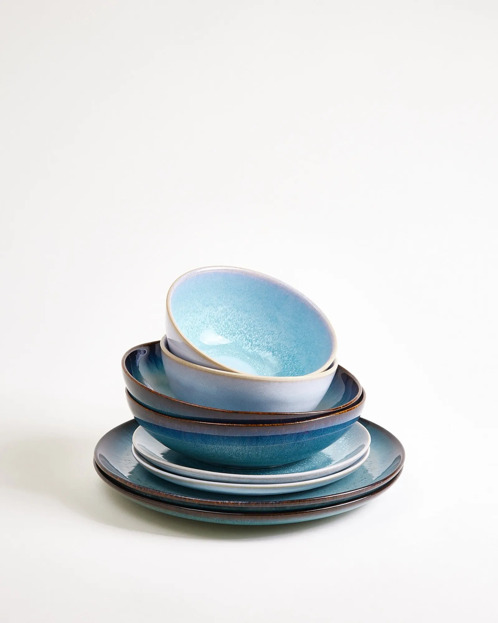 Motel a Miio Geschirr-Set Soft Tide aqua grünblau 8-teilig* Mix & Match Sets %|Geschirrset Für 2 Personen