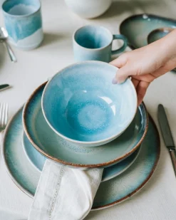 Motel a Miio Geschirr-Set Soft Tide aqua grünblau 8-teilig* Mix & Match Sets %|Geschirrset Für 2 Personen