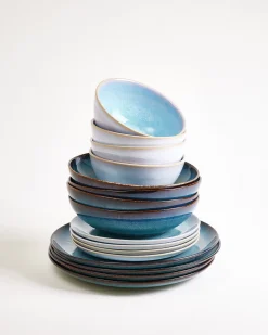 Motel a Miio Geschirr-Set Soft Tide aqua grünblau 16-teilig* Mix & Match Sets %|Geschirrset Für 4 Personen