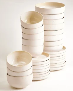 Motel a Miio Lorosa Geschirr-Set modern sand 32-teilig* Geschirrset Für 8 Personen