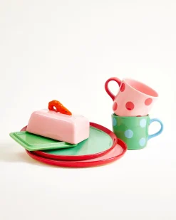 Motel a Miio MaM x Isis Maria Geschirr-Set Shrimp Dot 5-teilig* Mix & Match Sets %