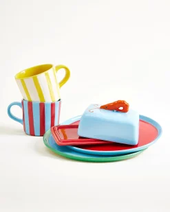 Motel a Miio MaM x Isis Maria Geschirr-Set Shrimp Stripe 5-teilig* Mix & Match Sets %