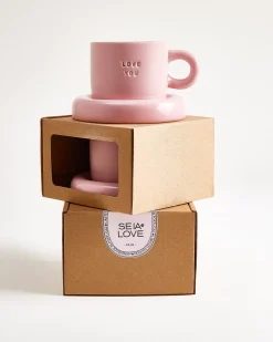Motel a Miio Seia Geschenk-Set Love Smile rosa orange 3-teilig* Tassen-Sets