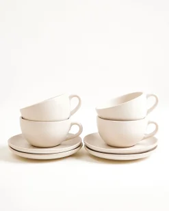 Motel a Miio Sintra Cappuccinotasse & Untertasse klein classic 4er-Set* Tassen-Sets|Tassen Mit Untertassen