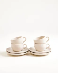 Motel a Miio Sintra Espressotasse & Espressountertasse classic 4er-Set* Tassen-Sets|Tassen Mit Untertassen
